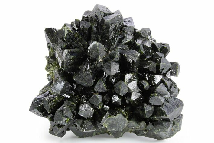 Stunning Epidote Crystal Cluster - Peru #358446